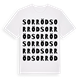 Sorröd ordlek t-shirt