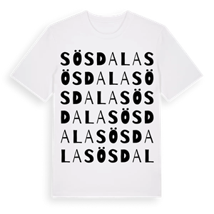 Sösdala ordlek t-shirt – ekologisk bomull t-shirt från Pinshirt