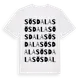 White t-shirt med Sösdala ordlek t-shirt