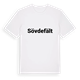 White t-shirt med Sövdefält fetstil t-shirt