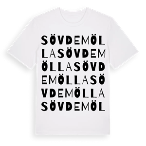 Sövdemölla ordlek t-shirt – ekologisk bomull t-shirt från Pinshirt