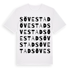 Sövestad ordlek t-shirt – ekologisk bomull t-shirt från Pinshirt