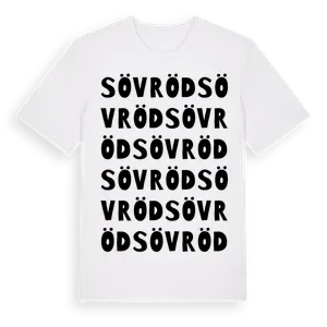 Sövröd ordlek t-shirt – ekologisk bomull t-shirt från Pinshirt