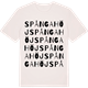 Vintage White t-shirt med Spångahöj ordlek t-shirt