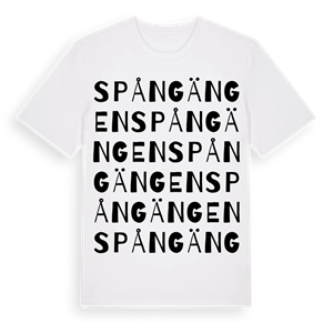 Spångängen ordlek t-shirt – ekologisk bomull t-shirt från Pinshirt