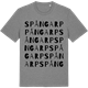 Mid Heather Gray t-shirt med Spångarp ordlek t-shirt