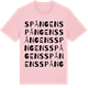 Pink Cotton t-shirt med Spångens ordlek t-shirt