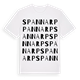 White t-shirt med Spannarp ordlek t-shirt