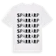 White t-shirt med Sparrarp ordlek t-shirt