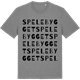 Mid Heather Gray t-shirt med Spelebygget ordlek t-shirt