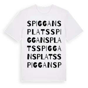 Spiggans Plats ordlek t-shirt – ekologisk bomull t-shirt från Pinshirt