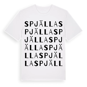 Spjälla ordlek t-shirt – ekologisk bomull t-shirt från Pinshirt