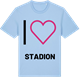 Blue Soul t-shirt med Jag älskar Stadion t-shirt stort tryck
