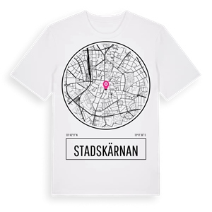 Stadskärnan t-shirt – ekologisk bomull t-shirt från Pinshirt