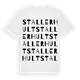 White t-shirt med Stallerhult ordlek t-shirt