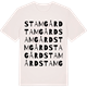 Vintage White t-shirt med Stamgård ordlek t-shirt
