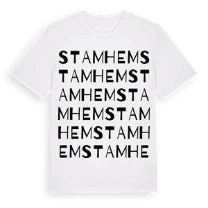 Stamhem ordlek t-shirt – ekologisk bomull t-shirt från Pinshirt