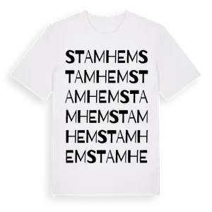 Stamhem ordlek t-shirt – ekologisk bomull t-shirt från Pinshirt