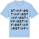 Blue Soul t-shirt med Stampan ordlek t-shirt