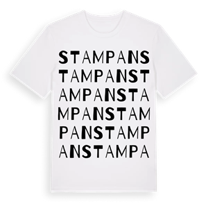Stampan ordlek t-shirt – ekologisk bomull t-shirt från Pinshirt