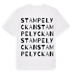 Stampelyckan ordlek t-shirt – ekologisk bomull t-shirt från Pinshirt