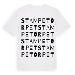 Stampetorpet ordlek t-shirt – ekologisk bomull t-shirt från Pinshirt