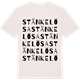 Vintage White t-shirt med Stänkelösa ordlek t-shirt