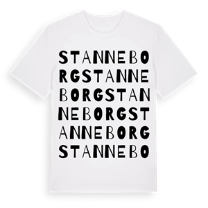 Stanneborg ordlek t-shirt – ekologisk bomull t-shirt från Pinshirt