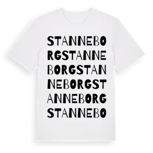 Stanneborg ordlek t-shirt – ekologisk bomull t-shirt från Pinshirt