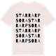 Vintage White t-shirt med Starrarps ora ordlek t-shirt
