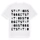 White t-shirt med Stationstorget ordlek t-shirt