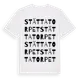 White t-shirt med Stättatorpet ordlek t-shirt