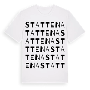Stattena ordlek t-shirt – ekologisk bomull t-shirt från Pinshirt