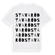 White t-shirt med Stavaröd ordlek t-shirt