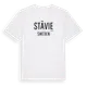 White t-shirt med Stävie i Sverige t-shirt