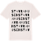 Vintage White t-shirt med Stavrahusen ordlek t-shirt
