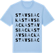 Blue Soul t-shirt med Stavsbacka ordlek t-shirt