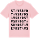 Pink Cotton t-shirt med Stavsryd ordlek t-shirt