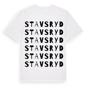 Stavsryd ordlek t-shirt – ekologisk bomull t-shirt från Pinshirt