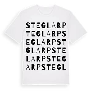 Steglarp ordlek t-shirt – ekologisk bomull t-shirt från Pinshirt