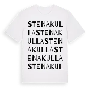 Stenakulla ordlek t-shirt – ekologisk bomull t-shirt från Pinshirt