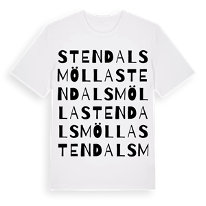 Stendalsmölla ordlek t-shirt – ekologisk bomull t-shirt från Pinshirt