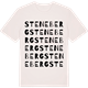 Vintage White t-shirt med Steneberg ordlek t-shirt
