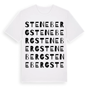 Steneberg ordlek t-shirt – ekologisk bomull t-shirt från Pinshirt