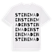 Stenemaden ordlek t-shirt