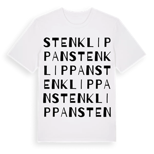 Stenklippan ordlek t-shirt – ekologisk bomull t-shirt från Pinshirt