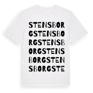 Stensborg ordlek t-shirt – ekologisk bomull t-shirt från Pinshirt