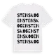 White t-shirt med Stenskogen ordlek t-shirt