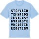 Blue Soul t-shirt med Stenvred ordlek t-shirt