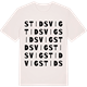 Vintage White t-shirt med Stidsvig ordlek t-shirt